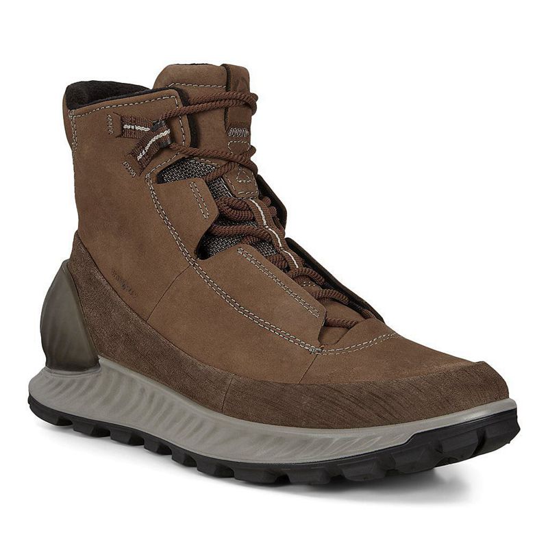 Men Boots Ecco Exostrike M - Boots Brown - India PAKIWU487